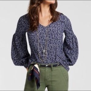 CAbi Te Amo Purple Popover Blouse